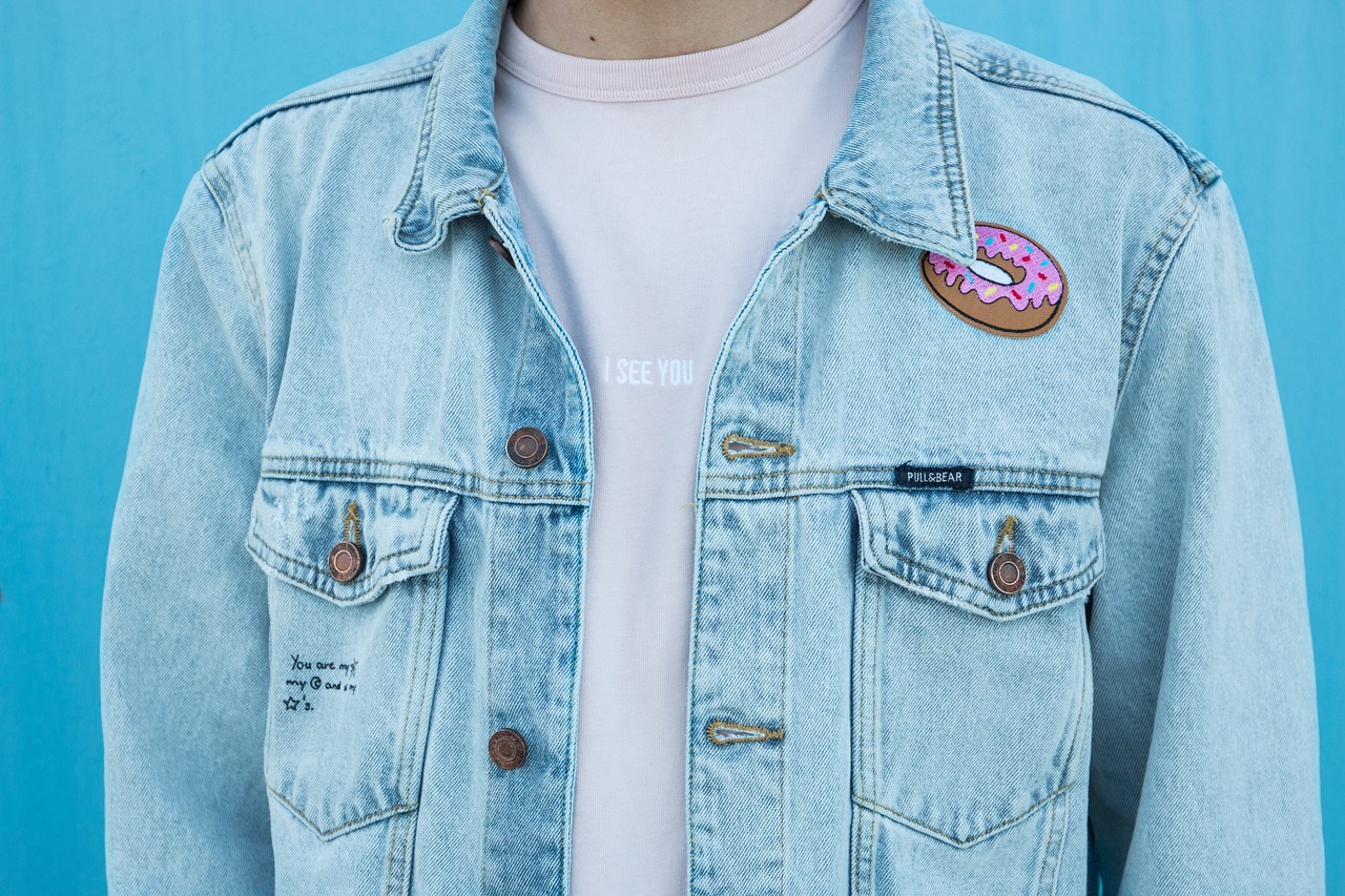 Blue, denim, jacket — 3 Tips to Sell Custom Bags Online