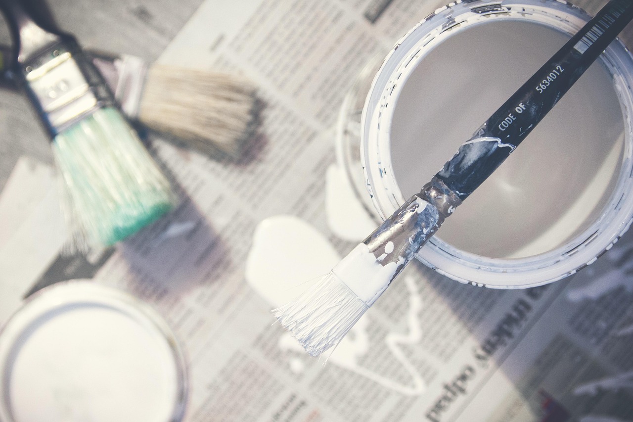 Paint, brushes, bucket — The most effective method to Use Silver Photo Frames to Improve a Room